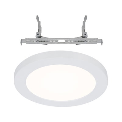 Panneau LED encastré rond blanc avec support métallique pour éclairage de plafond économique