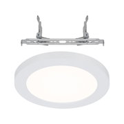 Round white LED recessed panel with metal bracket for energy-efficient ceiling lighting