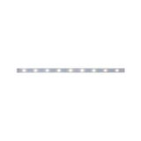 Slim aluminum LED light strip with warm white light for modern indoor lighting solutions