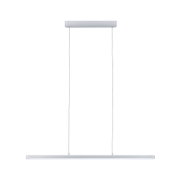 Moderne weiße LED-Pendelleuchte aus Metall mit schlankem Design für Wohnraumbeleuchtung