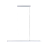 Moderne weiße LED-Pendelleuchte aus Metall mit schlankem Design für Wohnraumbeleuchtung