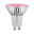 Grow Green Edition Filament 230 V Réflecteur LED GU10 95lm 3,5W 1100K Pousse-plante Lampe LED réflecteur avec base GU10, verre et surface rose pour éclairage décoratif