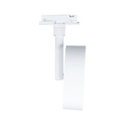 Modern white metal LED track spotlight for flexible indoor lighting solutions