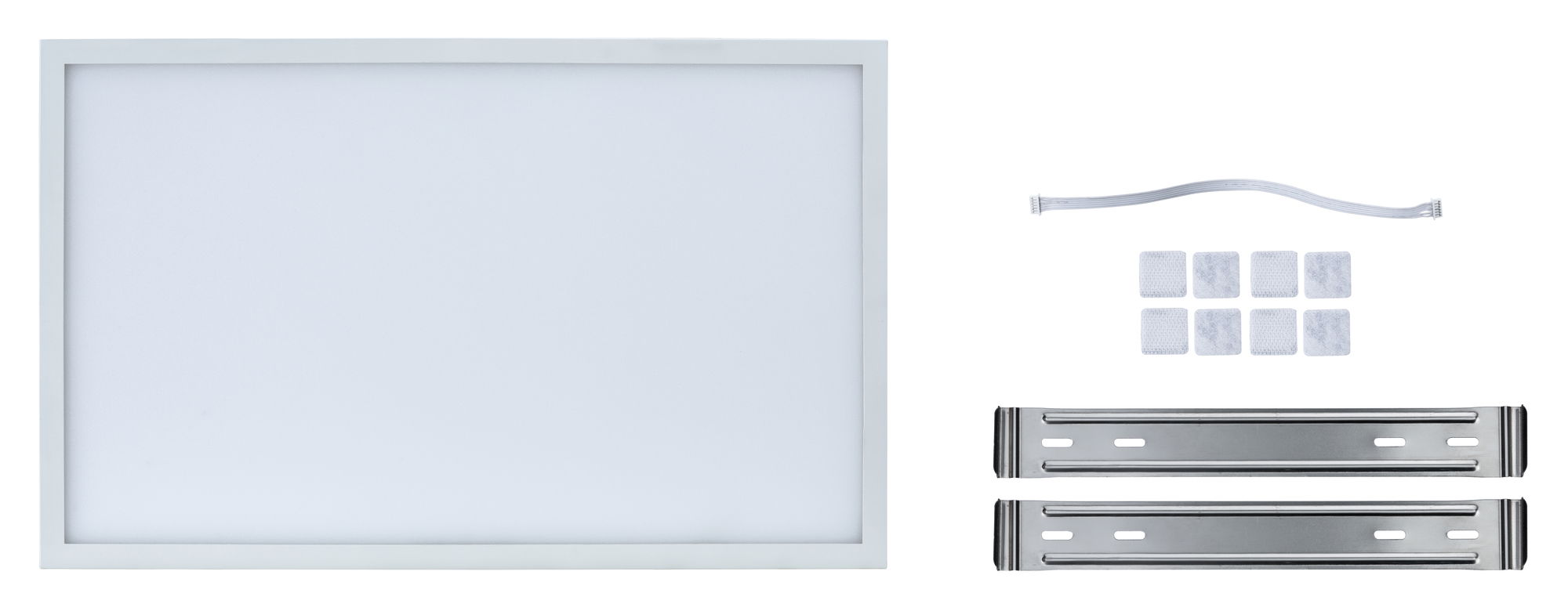 Éclairage sous-meubles LED Glow carré 400x7mm 520lm 2700K Blanc/Satiné gradable