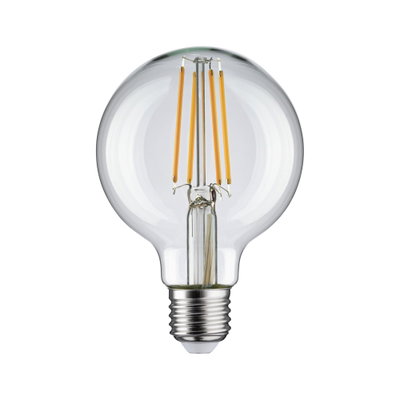 Klarer LED-Filament-Glühbirne mit E27-Fassung und warmweißem Licht für energiesparende Beleuchtung