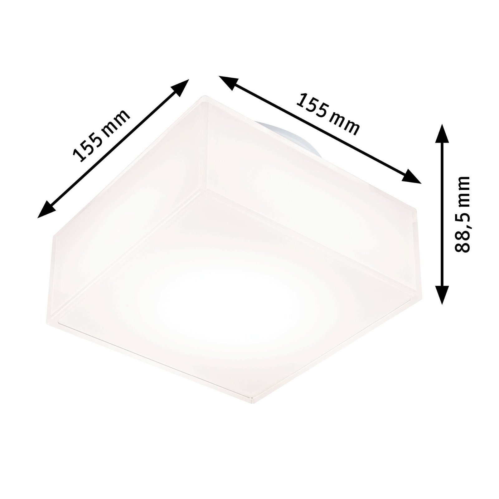 LED Ceiling luminaire Maro IP44 3000K 430lm 230V 6,8W White