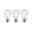 Eco-Line Filament 230 V LED-gloeilamp E27 Set van 3 3x840lm 3x4W 3000K Helder Drie heldere LED-gloeilampen met filament en E27-fitting voor energiezuinige verlichting