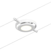 White metal LED ceiling spotlight with modern design and dimmable light for living spaces