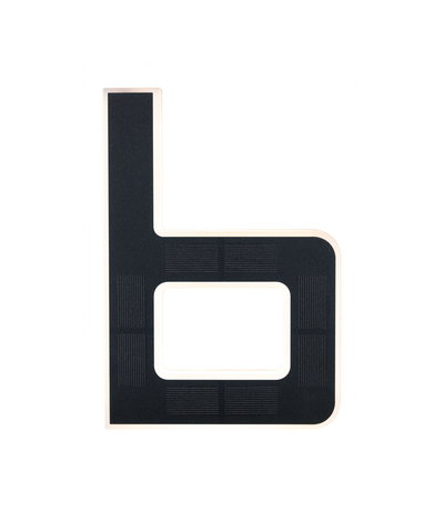 Modern L-shaped LED ceiling light with black frame and warm white light for living spaces