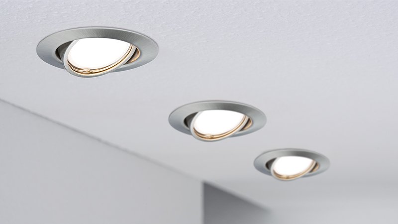 LED Recessed Spotlight Aluminium Ceiling Light Spot Lamp Light Kitchen Paulmann 
