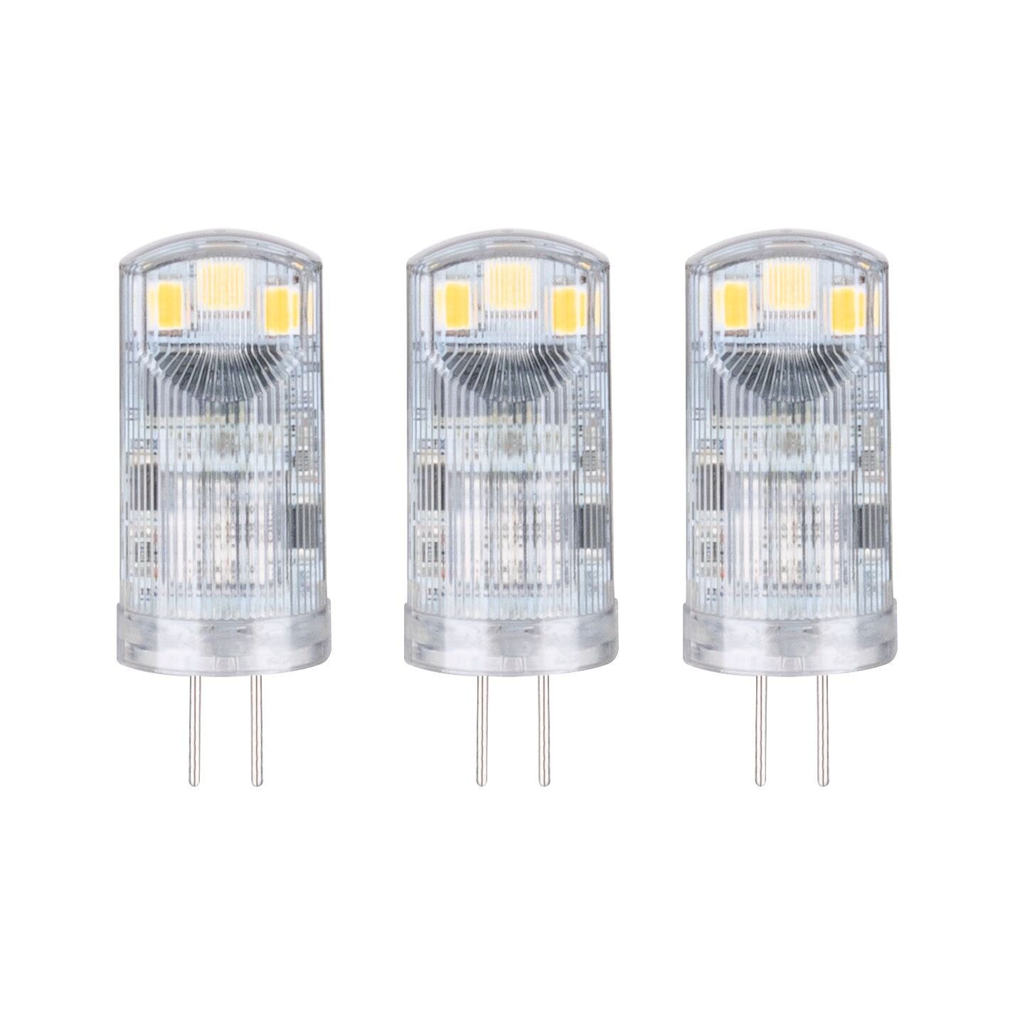 Standard 12 V LED-stiftsokkel G4 Pakke med 3 styk 3x200lm 3x1,8W 2700K Klar