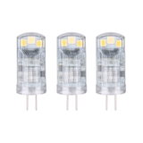 Lot de trois ampoules LED transparentes G4 pour un éclairage économique en énergie