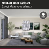 MaxLED 1000 LED-basisset met neutraal wit licht en voeding voor eenvoudige kamerverlichting