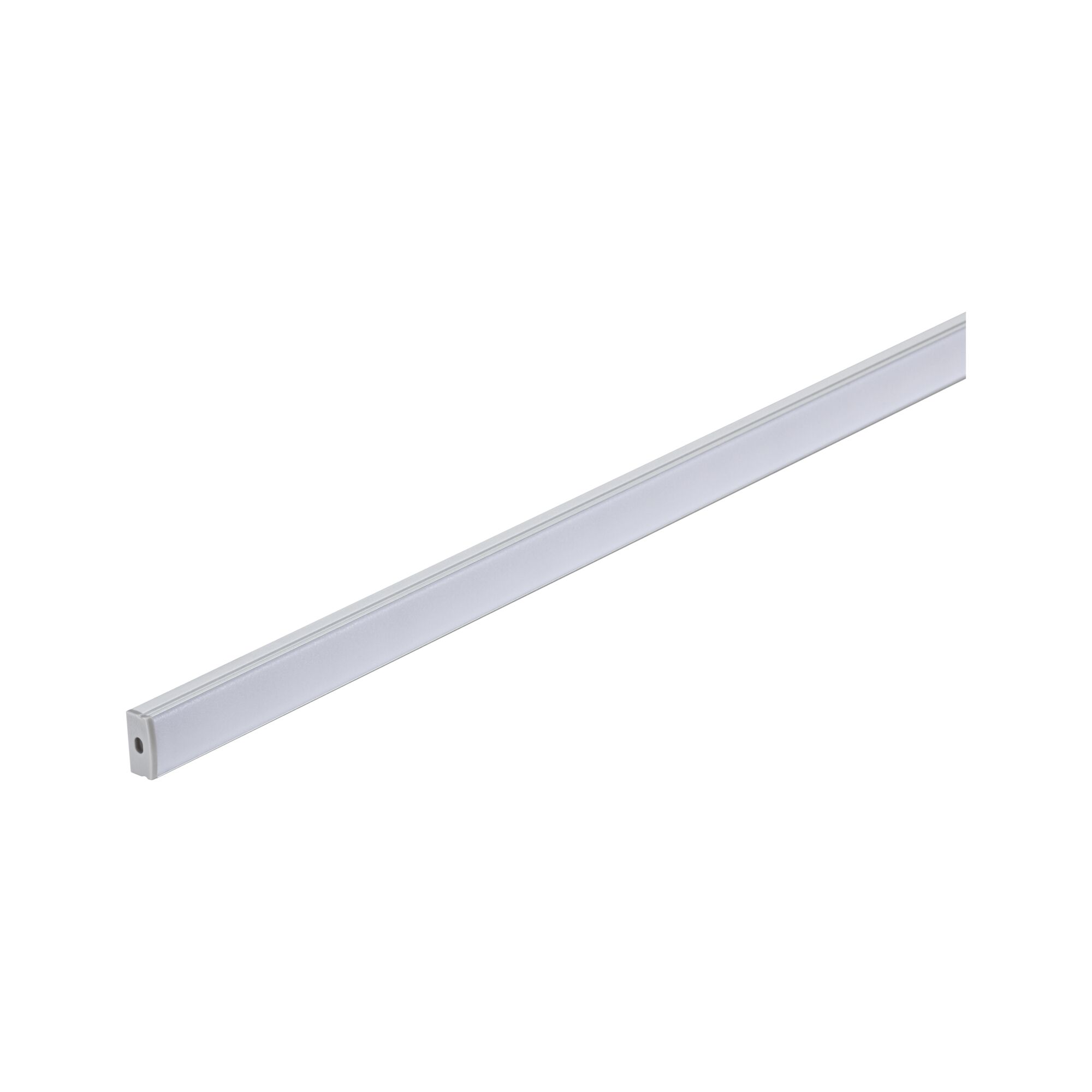 Profilé de strip LED Base Diffuseur blanc 2m Alu anodisé/Satiné