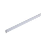 Long white LED light profile made of plastic for modern indoor lighting and energy-saving light accents