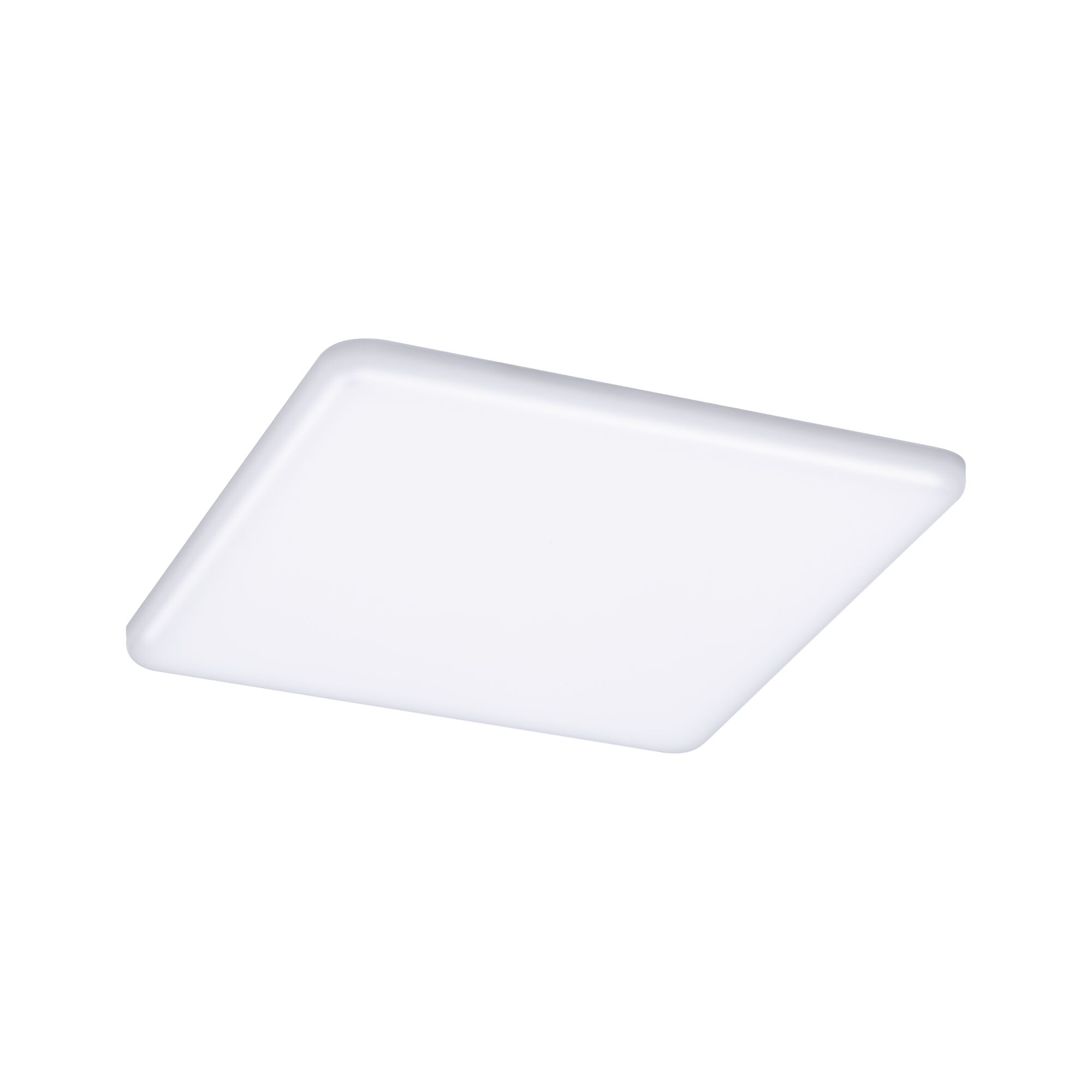 VariFit LED-indbygningspanel Veluna IP44 kantet 215x215mm 17W 1300lm White Switch Transparent