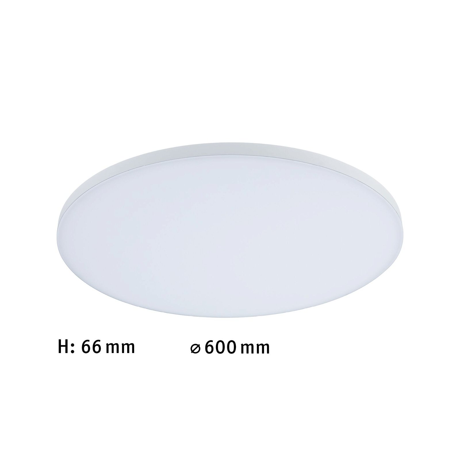 LED Panel Velora rund 600mm 38W 3650lm White Switch Weiß