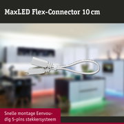 Witte MaxLED Flex-Connector 10 cm met 5-pins stekkersysteem voor LED-verlichting