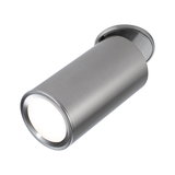 Moderne plafondspot van geborsteld roestvrij staal zilver voor gerichte verlichting
