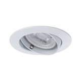 Ronde witte metalen inbouwspot met verstelbare LED voor moderne binnenverlichting