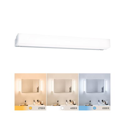 Applique LED blanche pour salle de bain avec température de couleur réglable de 2700K à 6500K pour un éclairage moderne