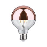 Ampoule LED avec revêtement cuivre moitié et culot E27, lampe économique