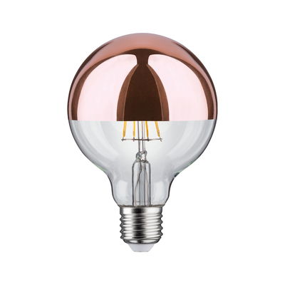 Ampoule LED avec revêtement cuivre moitié et culot E27, lampe économique