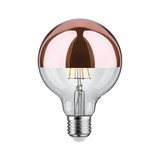 LED-lamp met halve koperen coating en E27-fitting, energiezuinige lamp