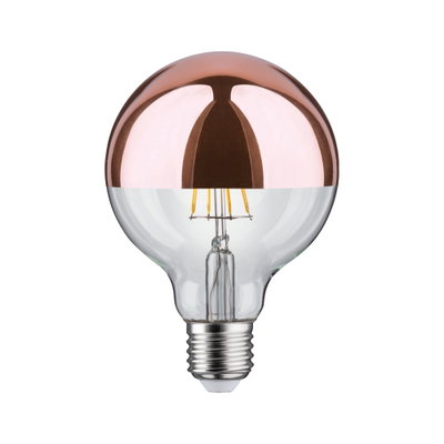 LED-lamp met halve koperen coating en E27-fitting, energiezuinige lamp