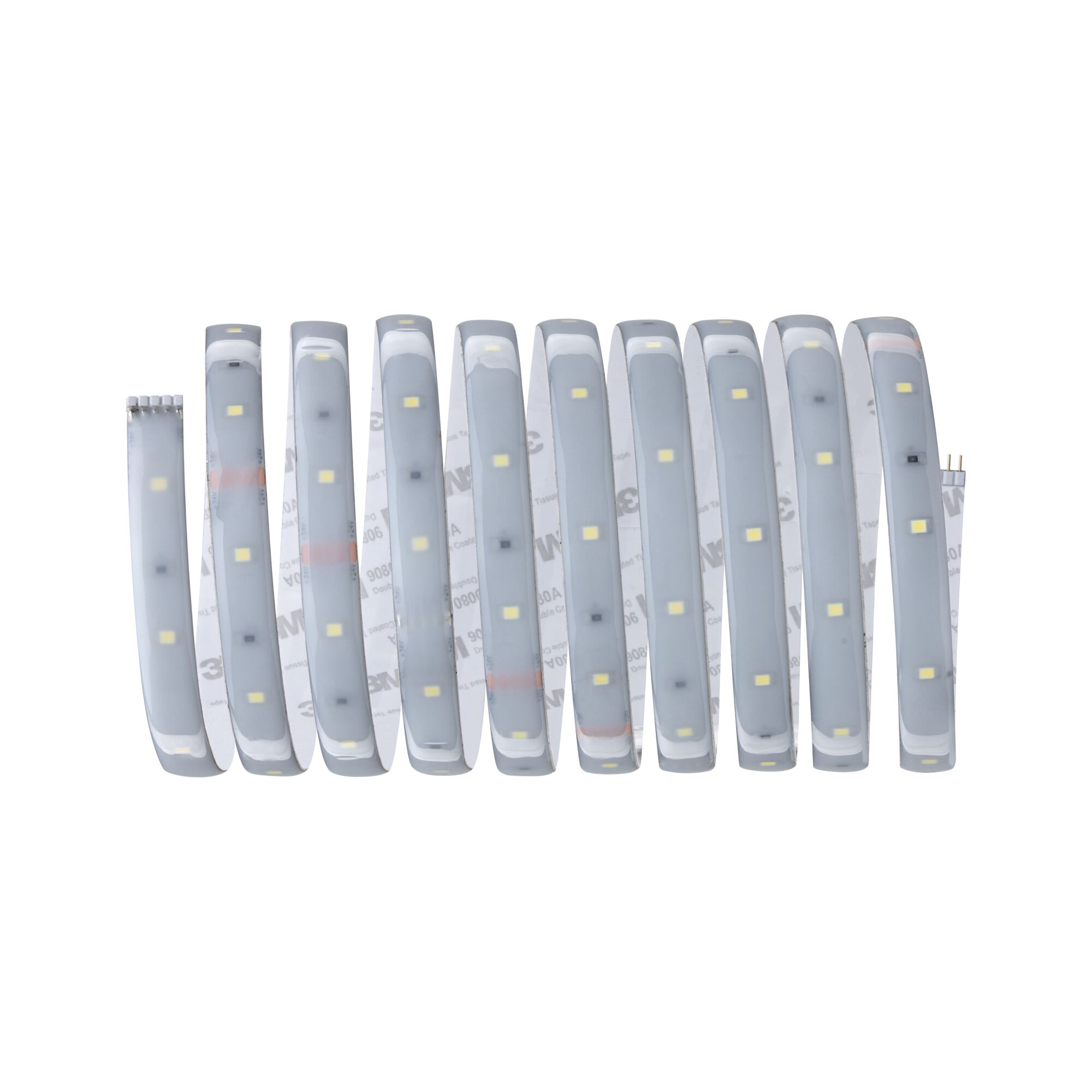 Flexible white LED strip light with protective coating for decorative lighting and ambient accents