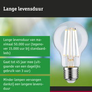 LED-lamp met lange levensduur in hand, energiezuinige LED-lamp concept