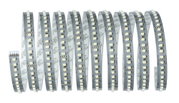 Bande LED flexible avec LEDs blanches sur circuit argenté pour éclairage économique.