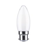 Ampoule LED blanche en forme de bougie avec base métallique, source lumineuse économique pour intérieur