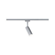 Spot LED en métal argenté avec tête orientable pour un éclairage intérieur flexible