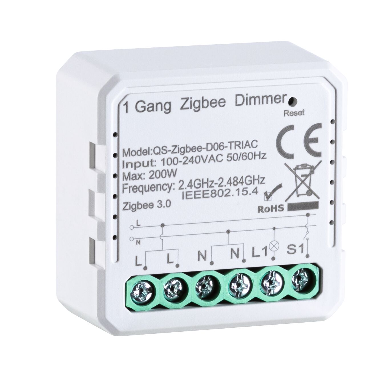 In-wall actuator Smart Home Zigbee 3.0 Dim White