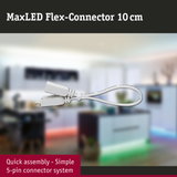 MaxLED Flex-Connector 10 cm white with simple 5-pin connector system for LED lighting