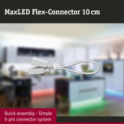 MaxLED Flex-Connector 10 cm white with simple 5-pin connector system for LED lighting