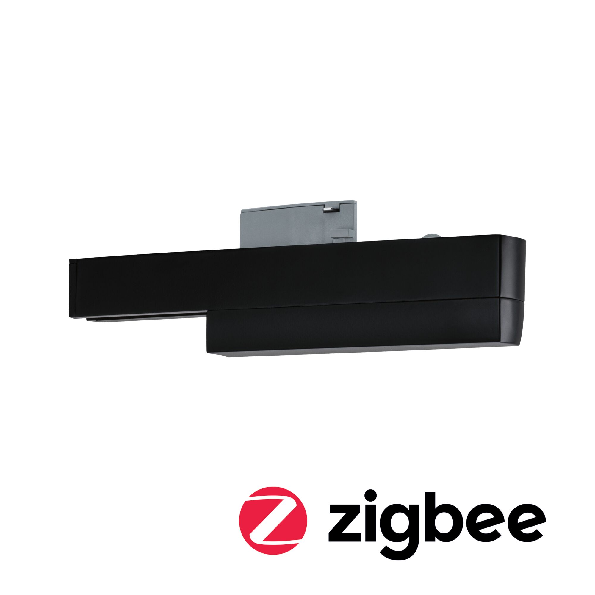 URail Schienenadapter Smart Home Zigbee 3.0 On/Off/Dimm 166x50mm Schwarz matt Schwarze LED-Spotleuchte mit Zigbee-Funktion für smarte Beleuchtungssysteme im modernen Design