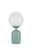 Pauleen Lampa stołowa Glowing Charm E14 max. 20W Zielony/Biały Modern table lamp with white glass globe and matte mint green metal base for stylish lighting