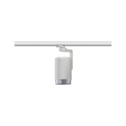 Modern white metal LED track spotlight for flexible indoor lighting solutions