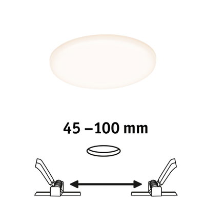 Rund hvid LED-loftslampe med justerbar afstand fra 45 til 100 mm til moderne belysning