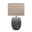Pauleen Table luminaire Pretty Classy E27 max. 60W Grey/Beige Table lamp with grey textured ceramic base and beige fabric shade for home lighting decor