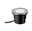 LED Recessed floor luminaire Durea IP67 round 153mm 3000K 8W 530lm 230V 75° Stainless steel Metal Round recessed LED floor spotlight with stainless steel and black plastic for outdoor lighting
