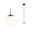 Selection Bathroom LED-hanglamp Gove IP44 3000K 900lm 9W Zwart mat/Satijn Moderne hanglamp met wit glas en zwarte metalen houder voor stijlvolle verlichting