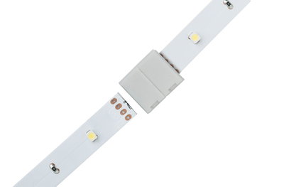 White LED strip light with connector for easy installation and flexible lighting solution