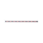 LED strip with red LEDs on silver board for flexible lighting solutions and decoration
