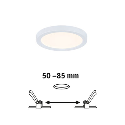 Rond wit LED-paneel met uitsnede 50-85 mm, energiezuinige plafondlamp voor woonruimtes