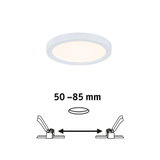 Rundes weißes LED-Panel mit Einbaumaß 50-85 mm, energiesparende Deckenleuchte für Wohnräume