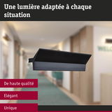 Applique murale noire élégante en métal au design moderne pour un éclairage intérieur raffiné
