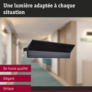 Plafonnier LED noir au design élégant pour un éclairage intérieur de haute qualité